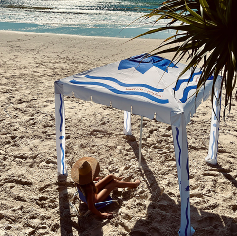 sunnylife BEACH CABANA DEEP BLUE