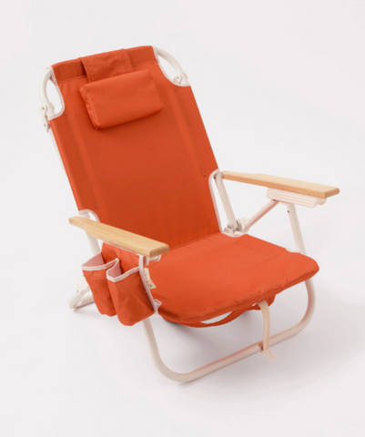 sunnylife DELUX BEACH CHAIR TERRACOTTA