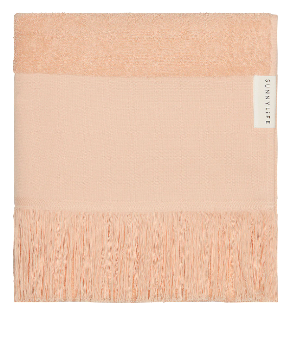 sunnylife TURKISH TOWEL SUMMER STRIPE- SALMON (online exclusive)