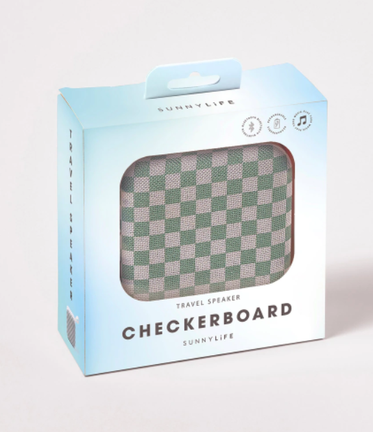 sunnylife TRAVEL SPEAKER CHECKERBOARD