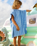sunnylife TERRY HOODED TOWEL 6-9 BLUE (online exclusive)