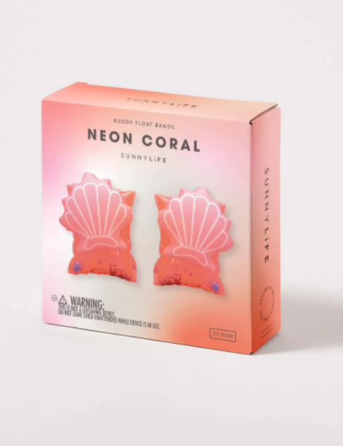sunnylife BUDDY FLOAT BANDS NEON CORAL (online exclusive)