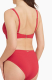 SEA LEVEL SWIM Messina Mid Bikini Pant- RED