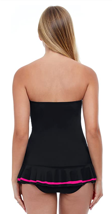Bandeau swimdress one piece sales