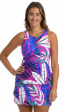 24th & Ocean: Reef Leaf Cut Out Twist Tankini Top
