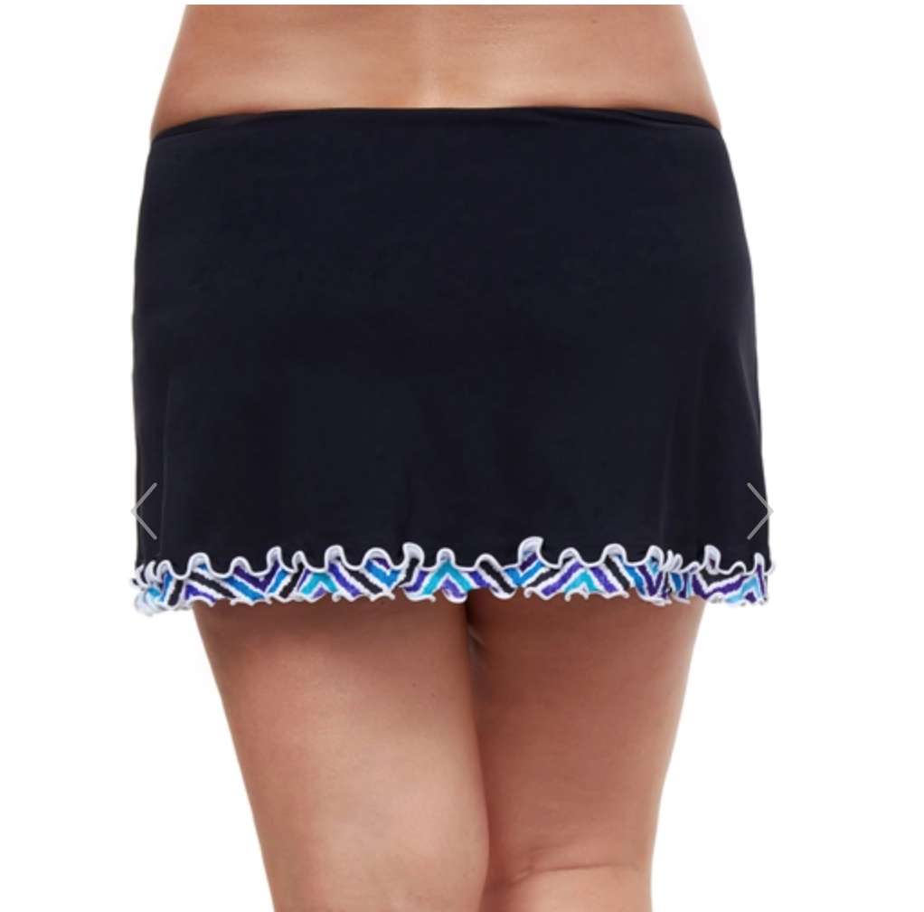 Profile by Gottex Tempo Plus Size Side Slit Cinch Swim Skirt