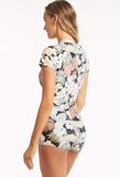 SEA LEVEL SWIM Calypso Short Sleeve Boyleg One Piece