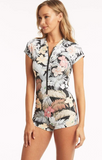 SEA LEVEL SWIM Calypso Short Sleeve Boyleg One Piece