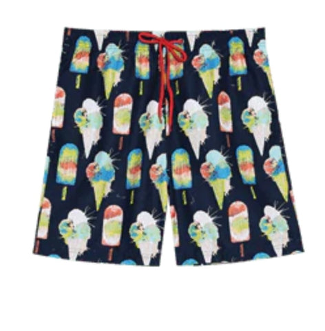 U.S. Surf Club Ice Cream Men's Bathing Suit Navy
