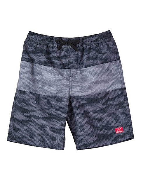 BIGCHILL Digi Camo Swim Grey Trunks - Big Boys