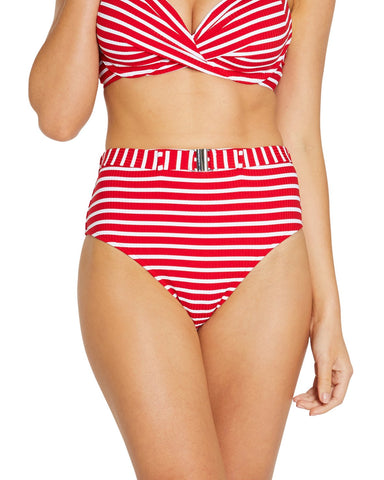 BAKU PORTOFINO RIO CUT BELTED HIGH WAIST BIKINI PANT