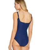 BAKU ROCOCCO D-E UNDERWIRE SQUARE ONE PIECE SWIMWEAR ADMIRAL BLUE