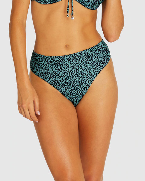 BAKU ZAFARI RIO HIGH WAIST BIKINI BOTTOM olive