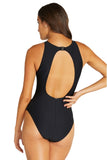 BAKU Rococco High Neck One Piece nero