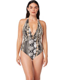 BLEU ROD BEATTIE Walk On The Wild Side Halter One-Piece