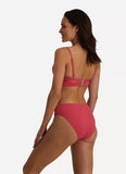 BEACHLIFE Cardinal Red D twist bikini top