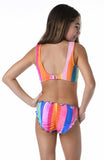 Hobie Girls Riding Waves Bralette Bikini Set
