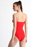 SHAN Classique Bandeau one-piece RED