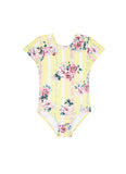 SEAFOLLY NANNA'S HOUSE CUT OUT TANK ONE PIECE LEMON