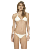 ViX Paula Hermanny Off White Boucle Ripple Triangle Top