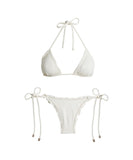 ViX Paula Hermanny Off White Boucle Ripple Triangle Top
