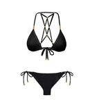 ViX Paula Hermanny Lucy Black Long Tie Bottom